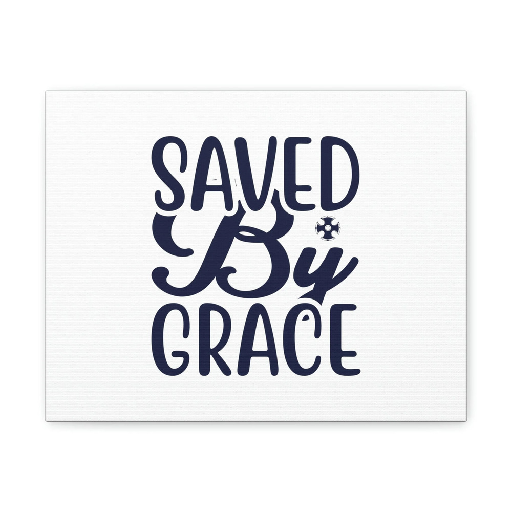Scripture Walls Saved By Grace Ephesians 2:8 White Christian Wall Art Bible